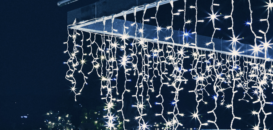 Светодиодная Гирлянда-Бахрома с Белым светом - Loft-Concept в Липецке