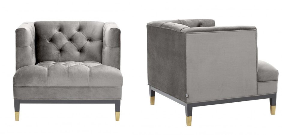 Кресло Eichholtz Chair Castelle Grey Кресло Eichholtz Chair Castelle Grey - Loft-Concept в Липецке