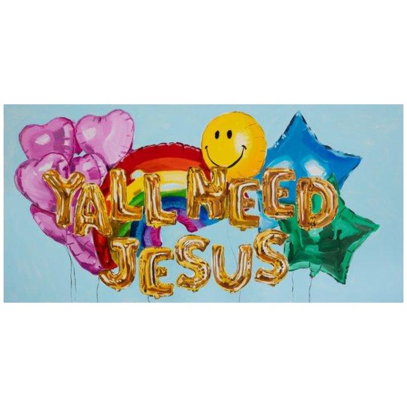 Картина Yall Need Jesus Мульти Картина Yall Need Jesus Мульти в Липецке | Loft Concept
