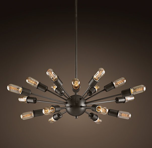 Люстра Loft Industrial Sputnik Chandelier Elliptical Черный Люстра Loft Industrial Sputnik Chandelier Elliptical Черный в Липецке | Loft Concept