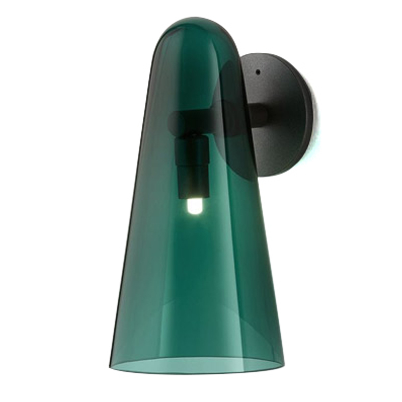 Бра Domi Sconce Green Черный Изумрудный Бра Domi Sconce Green Черный Изумрудный в Липецке | Loft Concept