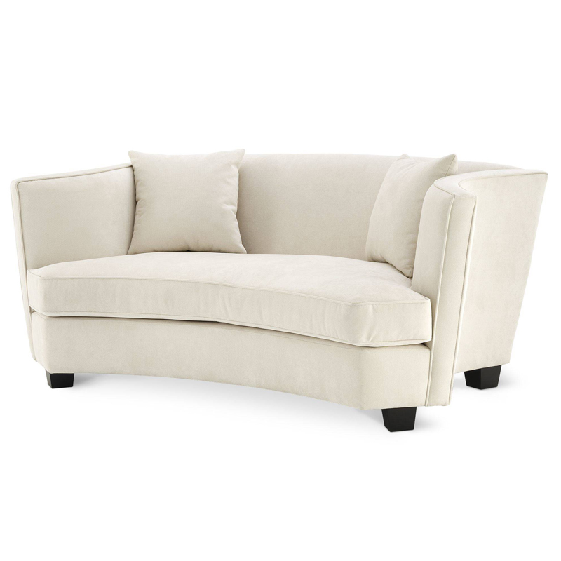 Диван Eichholtz Sofa Jiulietta 2 ivory ( слоновая кость ) Черный Диван Eichholtz Sofa Jiulietta 2 ivory ( слоновая кость ) Черный в Липецке | Loft Concept