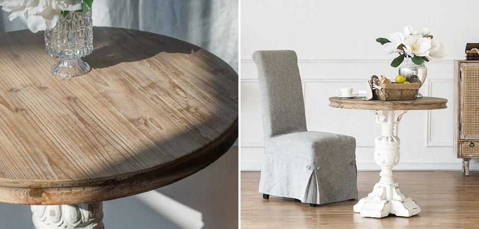Круглый обеденный стол Aged Wood Круглый обеденный стол Aged Wood - Loft-Concept в Липецке