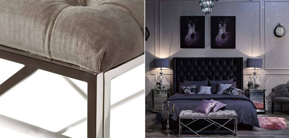 Банкетка Serene Furnishing Chromium Top Банкетка Serene Furnishing Chromium Top - Loft-Concept в Липецке