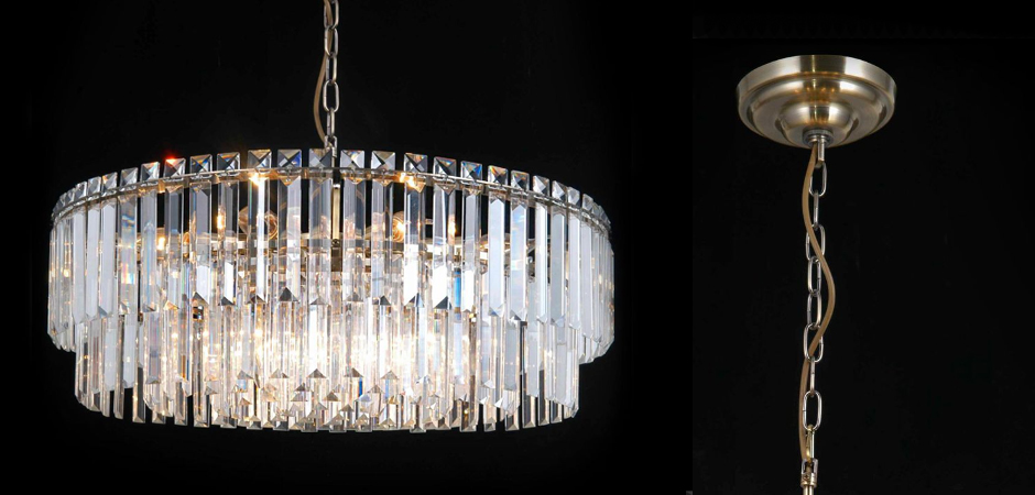 Люстра Odeon Chandelier Прозрачное Стекло диаметр 62 Люстра Odeon Chandelier Прозрачное Стекло диаметр 62 - Loft-Concept в Липецке