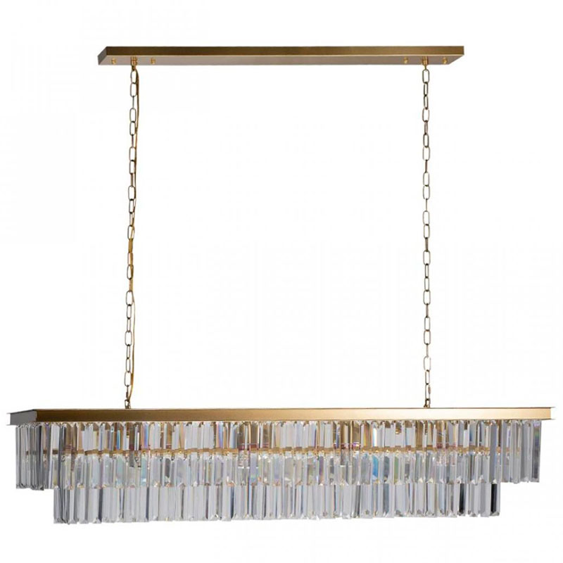 Прямоугольная Люстра RH 1920s Odeon GOLD iron Прозрачное Стекло Длина 120 см Золотой Прозрачное Стекло Прямоугольная Люстра RH 1920s Odeon GOLD iron Прозрачное Стекло Длина 120 см Золотой Прозрачное Стекло в Липецке | Loft Concept