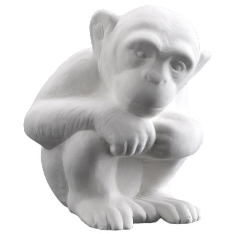 Статуэтка Abhika Monkey White Белый Статуэтка Abhika Monkey White Белый в Липецке | Loft Concept