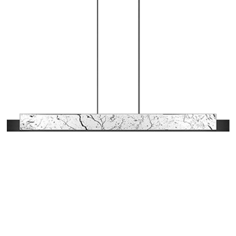 Люстра Leonce Marble Linear Chandelier White Черный Белый Мрамор Bianco Люстра Leonce Marble Linear Chandelier White Черный Белый Мрамор Bianco в Липецке | Loft Concept