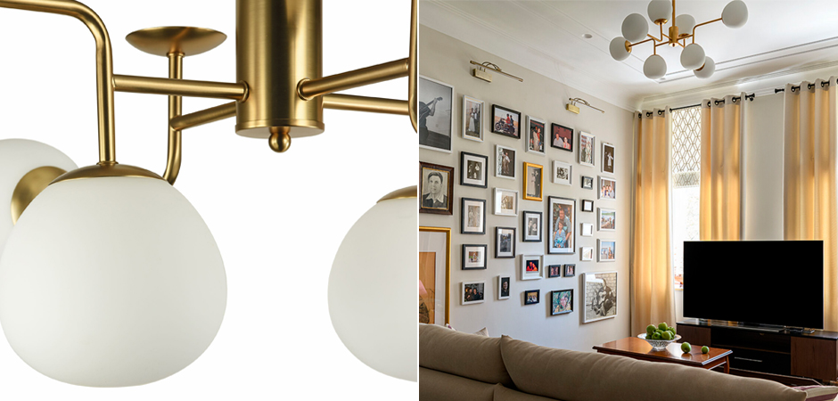 Люстра Tiepolo Ball Chandelier Gold 8 Люстра Tiepolo Ball Chandelier Gold 8 - Loft-Concept в Липецке