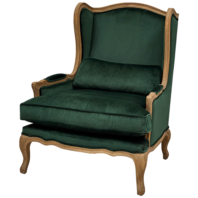 Кресло Armel Green Armchair Коричневый Зеленый Кресло Armel Green Armchair Коричневый Зеленый в Липецке | Loft Concept
