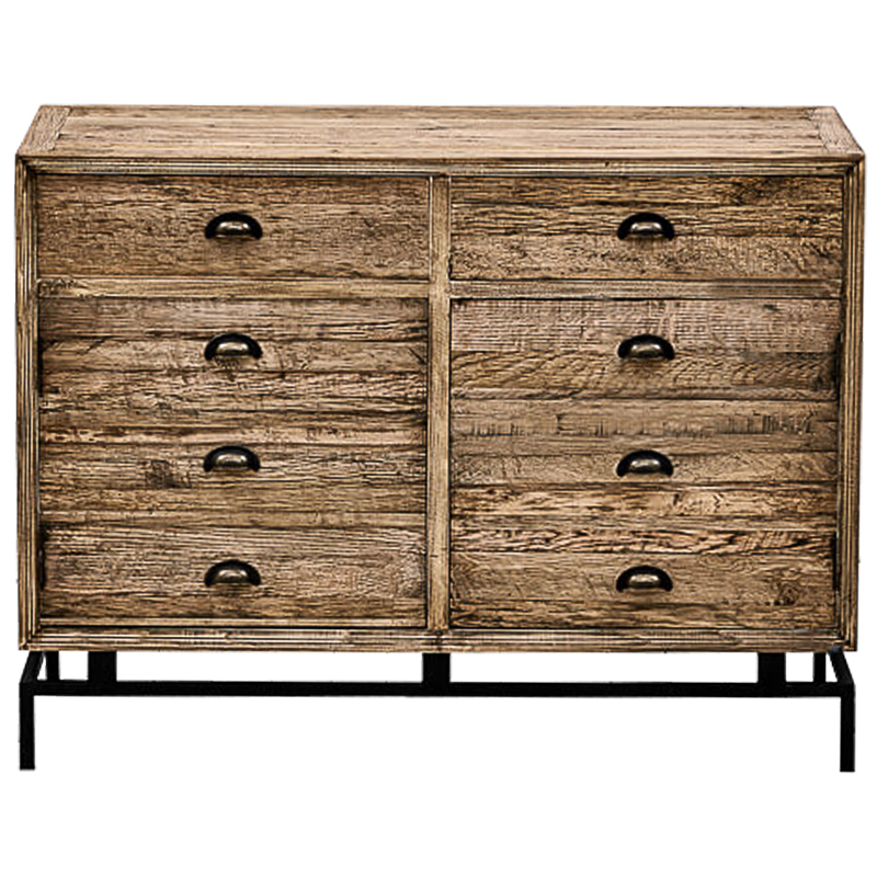 Комод деревянный в стиле Лофт Eligio Wood Commode Коричневый Черный Комод деревянный в стиле Лофт Eligio Wood Commode Коричневый Черный в Липецке | Loft Concept
