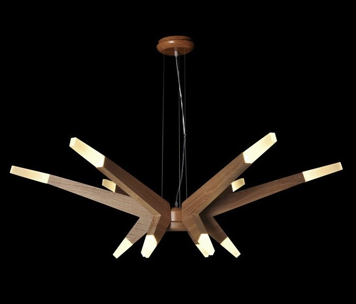 Люстра Wooden Glowworm Star Люстра Wooden Glowworm Star в Липецке | Loft Concept