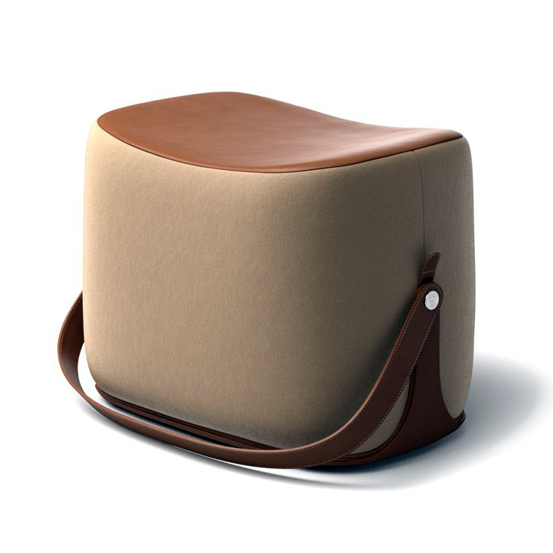 Пуф Langtry Pouf Beige Бежевый Коричневый Пуф Langtry Pouf Beige Бежевый Коричневый в Липецке | Loft Concept