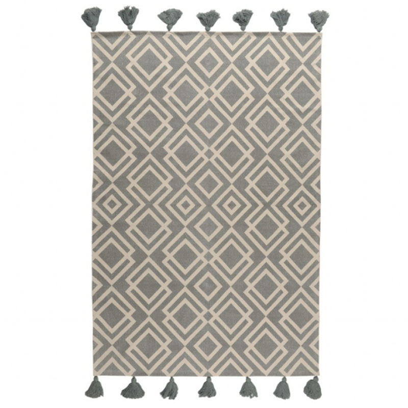 Ковер Double Rhombus Carpet grey Серый Ковер Double Rhombus Carpet grey Серый в Липецке | Loft Concept