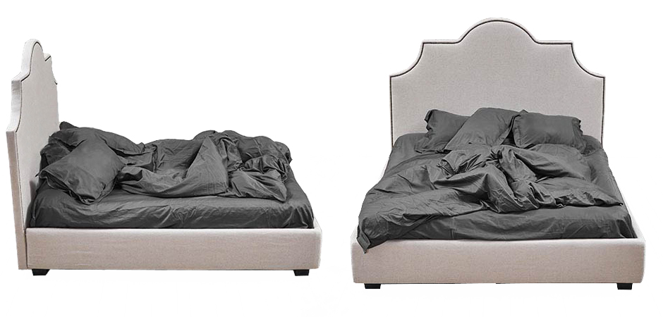 Кровать Headboard Angles Bed Кровать Headboard Angles Bed - Loft-Concept в Липецке