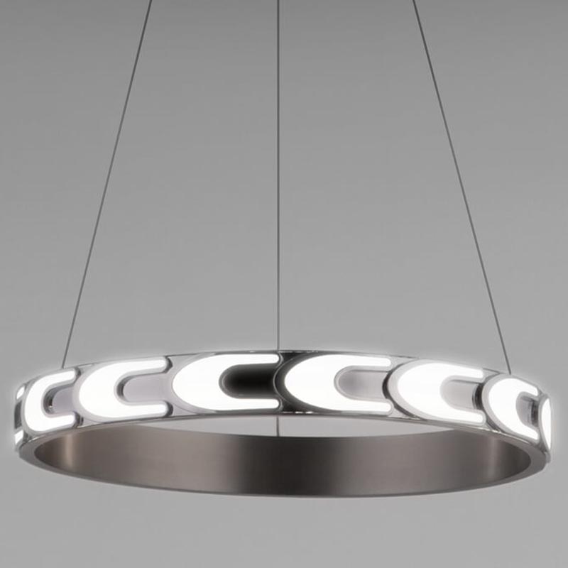Люстра Maoris Ring Horizontal Chandelier D45 Никель Сатин Люстра Maoris Ring Horizontal Chandelier D45 Никель Сатин в Липецке | Loft Concept