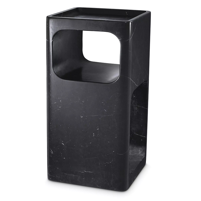 Приставной стол Eichholtz Side Table Adler Black Marble Черный Мрамор Nero Приставной стол Eichholtz Side Table Adler Black Marble Черный Мрамор Nero в Липецке | Loft Concept