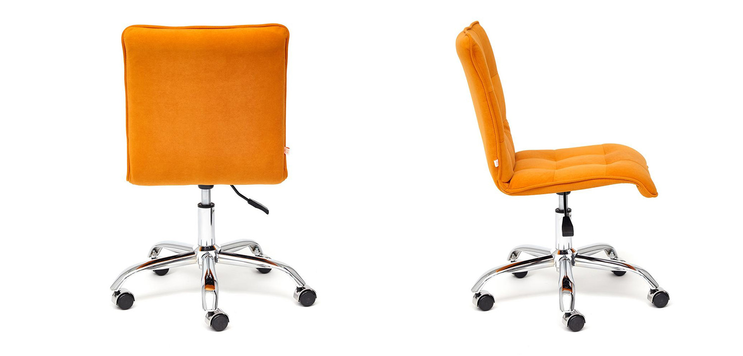 Кресло Deborah flock orange - фото №1