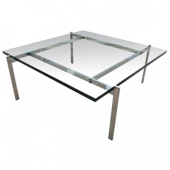 Журнальный стол PK61 Glass Прозрачное Стекло Сталь Журнальный стол PK61 Glass Прозрачное Стекло Сталь в Липецке | Loft Concept