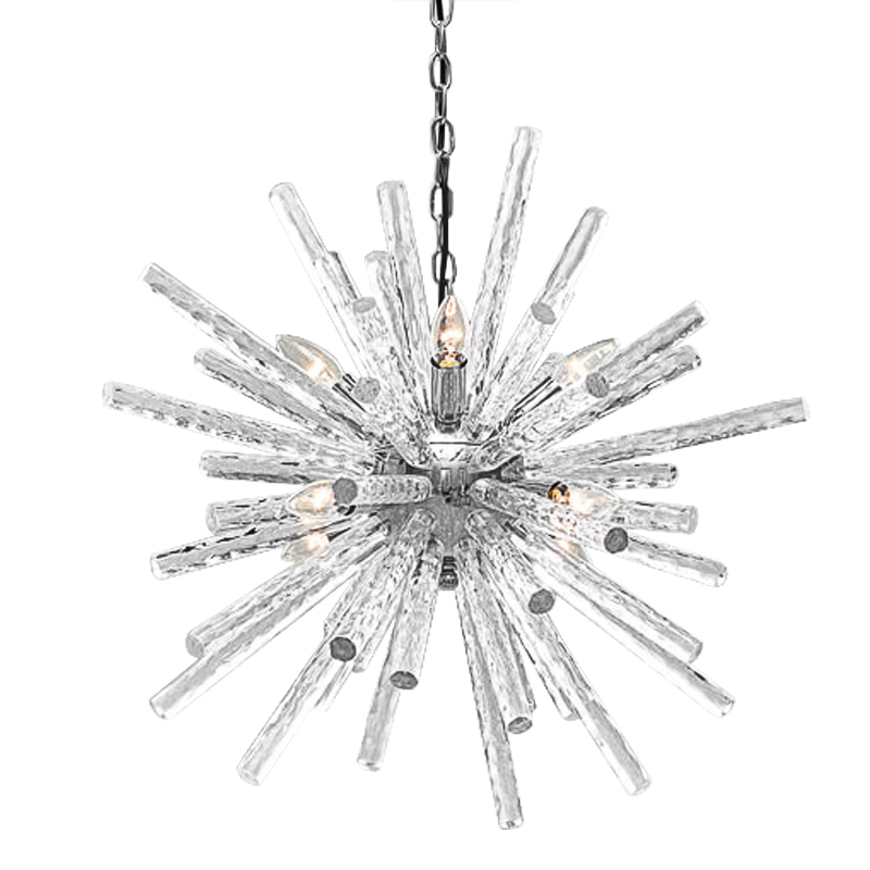 Люстра Icicles Sputnik Chandeliers Хром Прозрачный Люстра Icicles Sputnik Chandeliers Хром Прозрачный в Липецке | Loft Concept