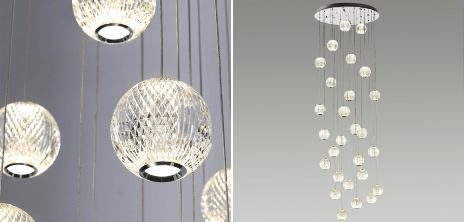 Каскадная люстра Crystal Globule Хром Каскадная люстра Crystal Globule Хром - Loft-Concept в Липецке