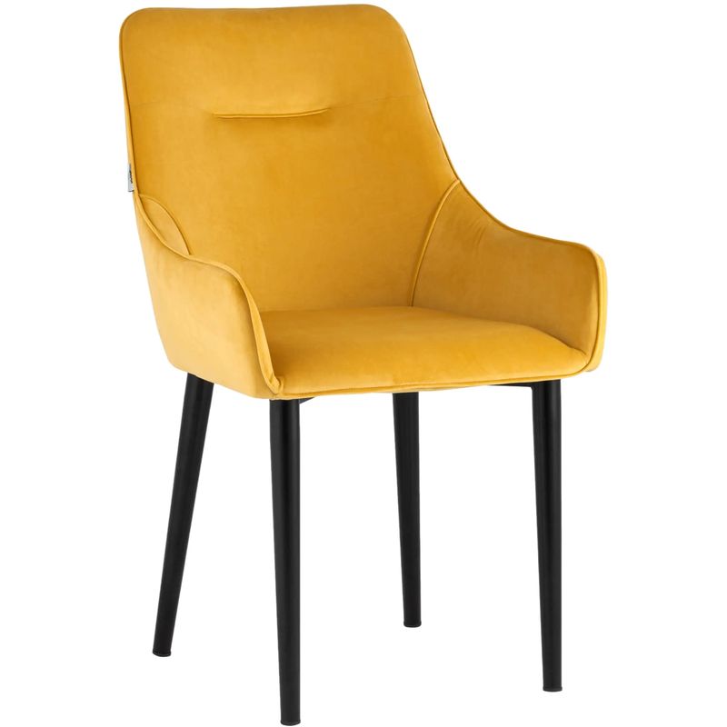 Стул Joan Chair Велюр Мандариновый Цвет Оранжевый Черный Стул Joan Chair Велюр Мандариновый Цвет Оранжевый Черный в Липецке | Loft Concept
