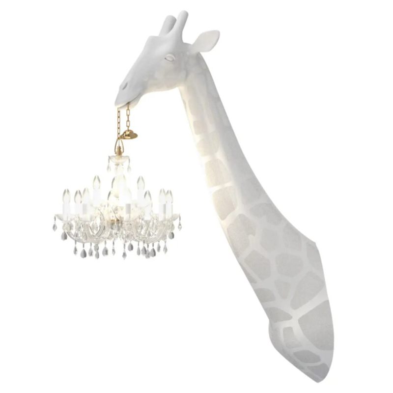 Бра белый жираф White Giraffe Wall Lamp Sconce Chandalier Белый Бра белый жираф White Giraffe Wall Lamp Sconce Chandalier Белый в Липецке | Loft Concept