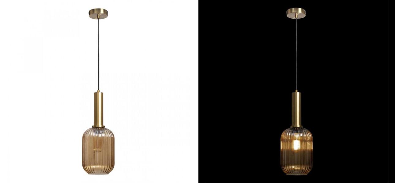 Подвесной светильник Ferm Living chinese lantern Amber Gold 39 см - фото