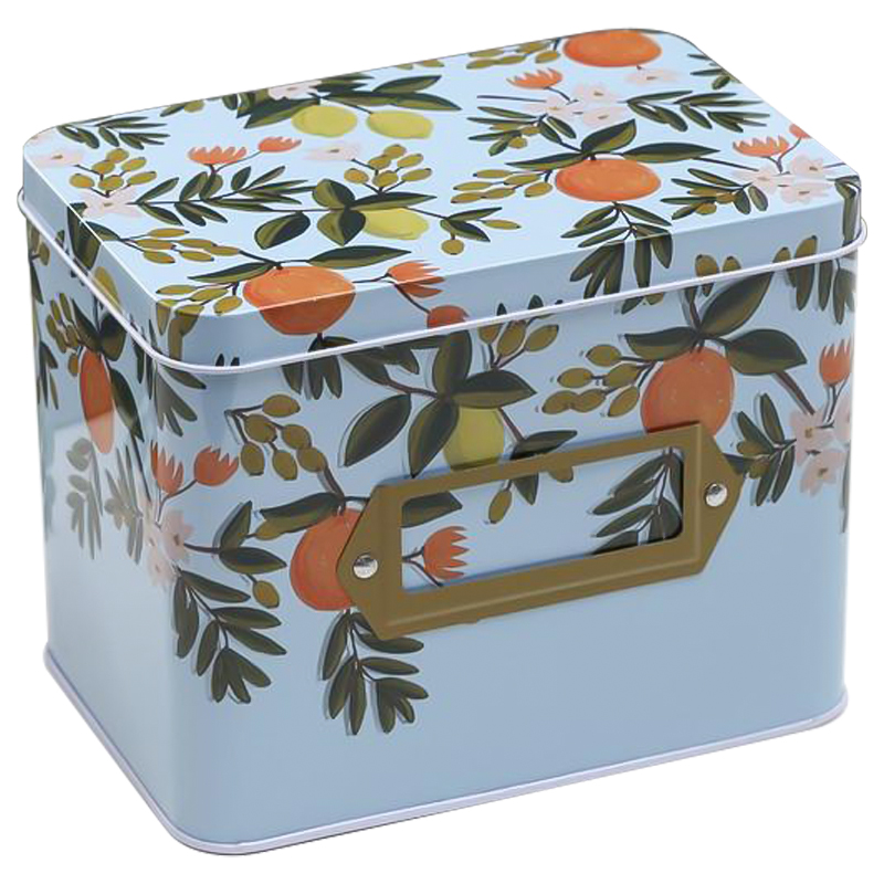Шкатулка металлическая Oranges and Lemons Colorful Metal Tea Box Мульти в Липецке | Loft Concept 