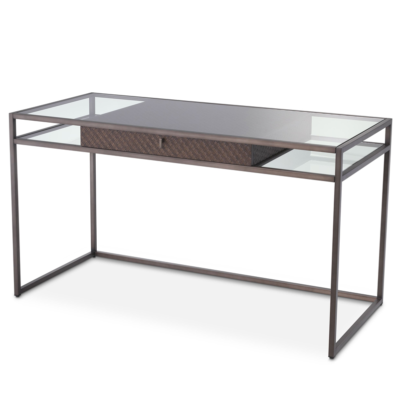 Рабочий стол Eichholtz Desk Napa Valley Темная бронза Коричневый Прозрачный Рабочий стол Eichholtz Desk Napa Valley Темная бронза Коричневый Прозрачный в Липецке | Loft Concept