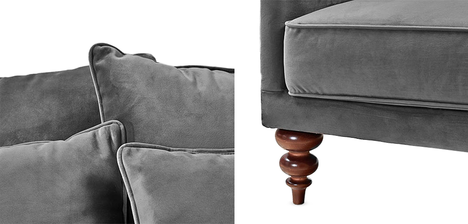 Диван Graceful Details Sofa Gray Диван Graceful Details Sofa Gray - Loft-Concept в Липецке
