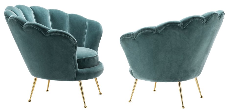 Кресло Eichholtz Chair Trapezium Turquoise Кресло Eichholtz Chair Trapezium Turquoise - Loft-Concept в Липецке
