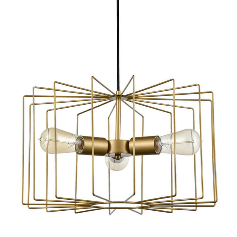 Люстра Cage Wire Color gold Золотой Люстра Cage Wire Color gold Золотой в Липецке | Loft Concept