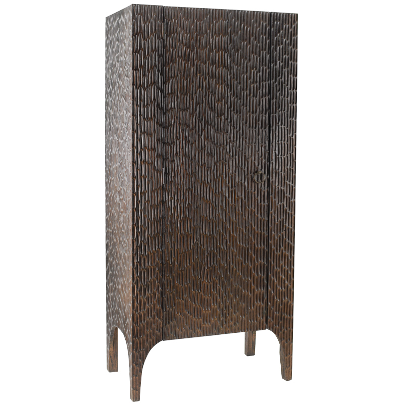 Шкаф Juniper Wood Carved Cabinet Коричневый Шкаф Juniper Wood Carved Cabinet Коричневый в Липецке | Loft Concept