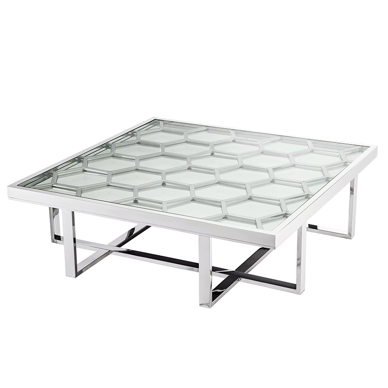 Кофейный стол Philipp Plein Coffee Table Skeleton Chrome Хром Прозрачное Стекло Кофейный стол Philipp Plein Coffee Table Skeleton Chrome Хром Прозрачное Стекло в Липецке | Loft Concept