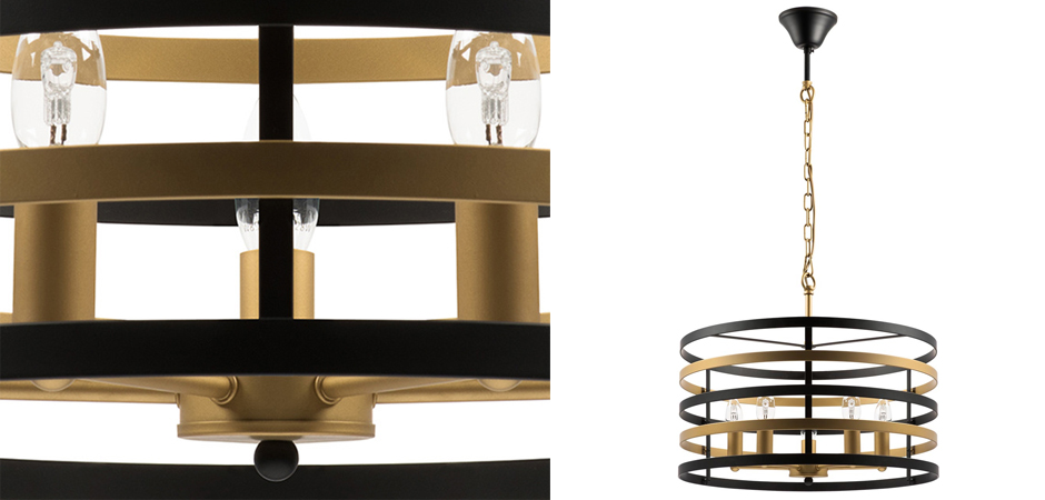 Люстра Gold Stripes Chandelier 5 Люстра Gold Stripes Chandelier 5 - Loft-Concept в Липецке