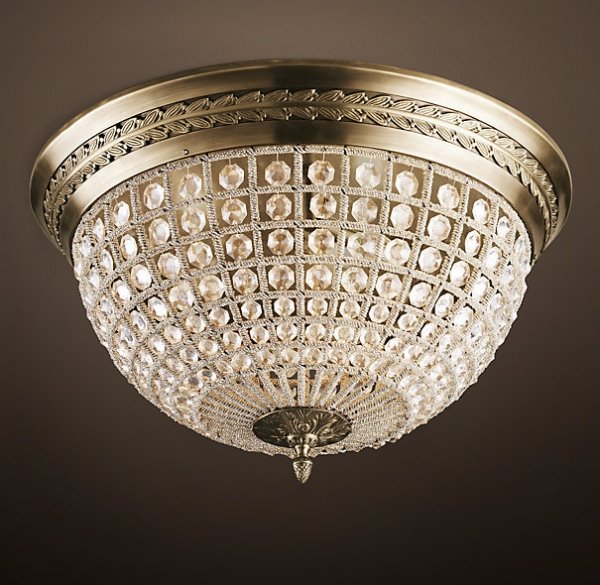 Потолочный светильник RH 19th c. Casbah Crystal Top 60 Темная бронза винтаж Потолочный светильник RH 19th c. Casbah Crystal Top 60 Темная бронза винтаж в Липецке | Loft Concept