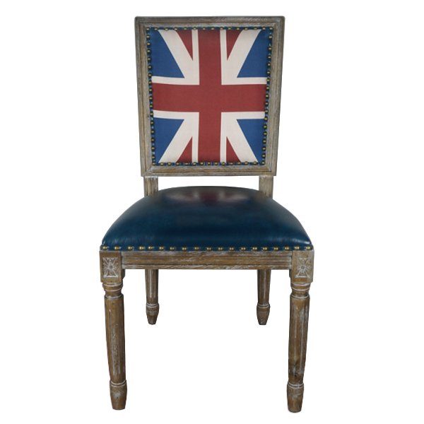 Кресло Union Jack Pattern III Коричневый Синий Кресло Union Jack Pattern III Коричневый Синий в Липецке | Loft Concept