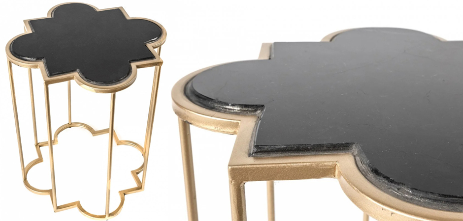 Приставной стол Marble Countertop gold Приставной стол Marble Countertop gold - Loft-Concept в Липецке
