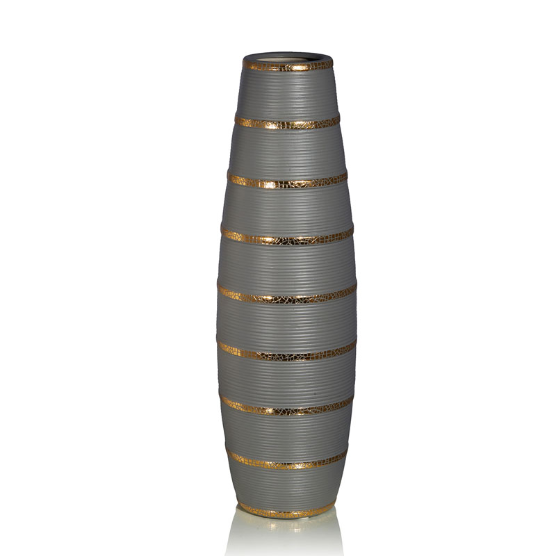 Ваза Vase Beehive gray Серый Золотой Ваза Vase Beehive gray Серый Золотой в Липецке | Loft Concept