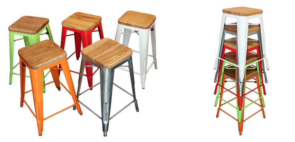 Барный стул Tolix Board Seat barstool Барный стул Tolix Board Seat barstool - Loft-Concept в Липецке