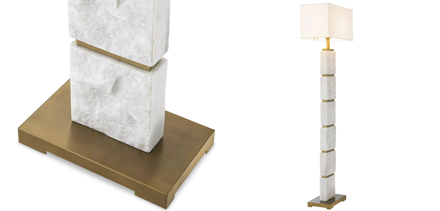 Торшер Eichholtz Floor Lamp Newton Marble - фото №1