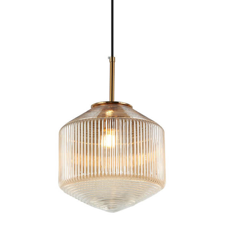 Подвесной светильник Clear Glass Pendant gold Бронза Золотой Подвесной светильник Clear Glass Pendant gold Бронза Золотой в Липецке | Loft Concept