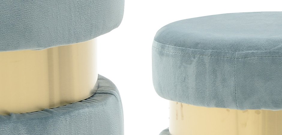 Пуф Golden Belt Pale Blue Пуф Golden Belt Pale Blue - Loft-Concept в Липецке