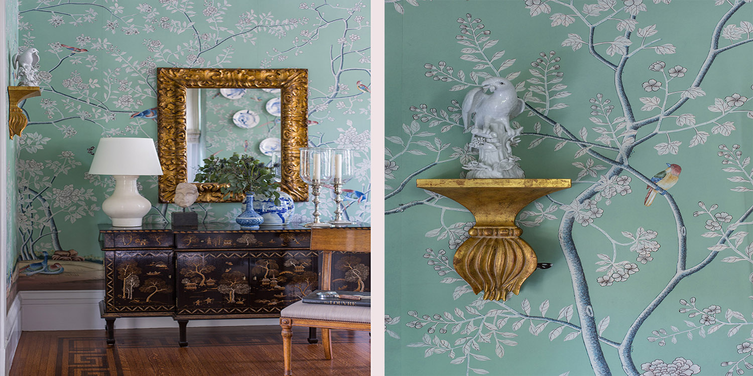 Обои ручная роспись Earlham Sung Blue - фото №2