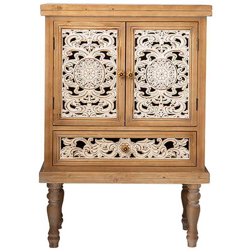 Шкаф Zephyrine Provence Cabinet Белый Древесина Шкаф Zephyrine Provence Cabinet Белый Древесина в Липецке | Loft Concept