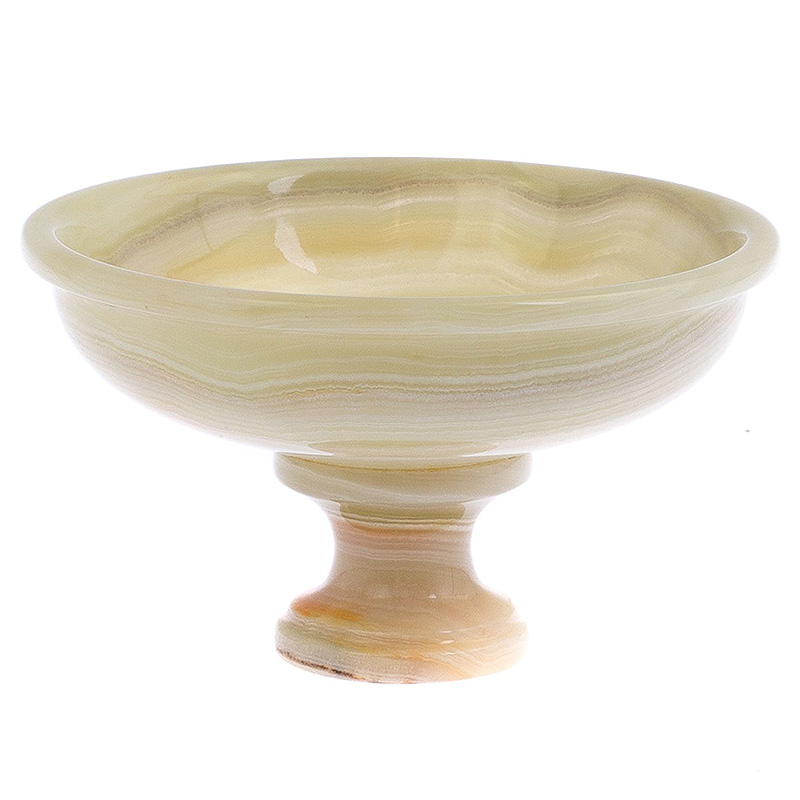 Фруктовница из натурального камня Оникс Natural Stone Fruit Bowls Желтый Белый Фруктовница из натурального камня Оникс Natural Stone Fruit Bowls Желтый Белый в Липецке | Loft Concept