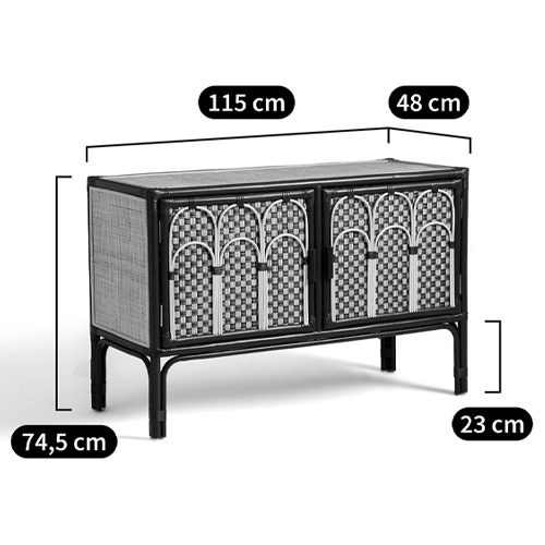 Комод для посуды из ротанга Felice Rattan Green Комод для посуды из ротанга Felice Rattan Green в Липецке