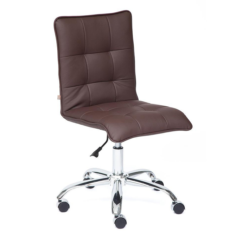Кресло Deborah eco-leather brown Коричневый Хром Кресло Deborah eco-leather brown Коричневый Хром в Липецке | Loft Concept