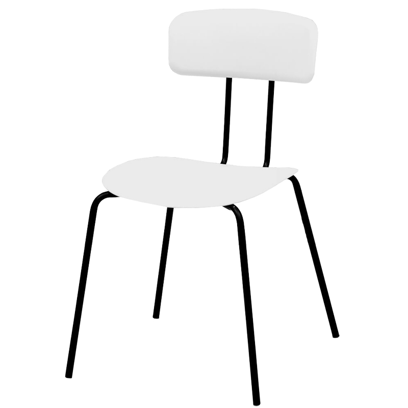 Стул Tyler Loft Stool White Белый Черный Стул Tyler Loft Stool White Белый Черный в Липецке | Loft Concept